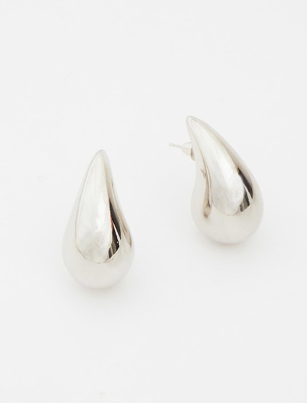 Stylish Earrings with Silver Drop Figures