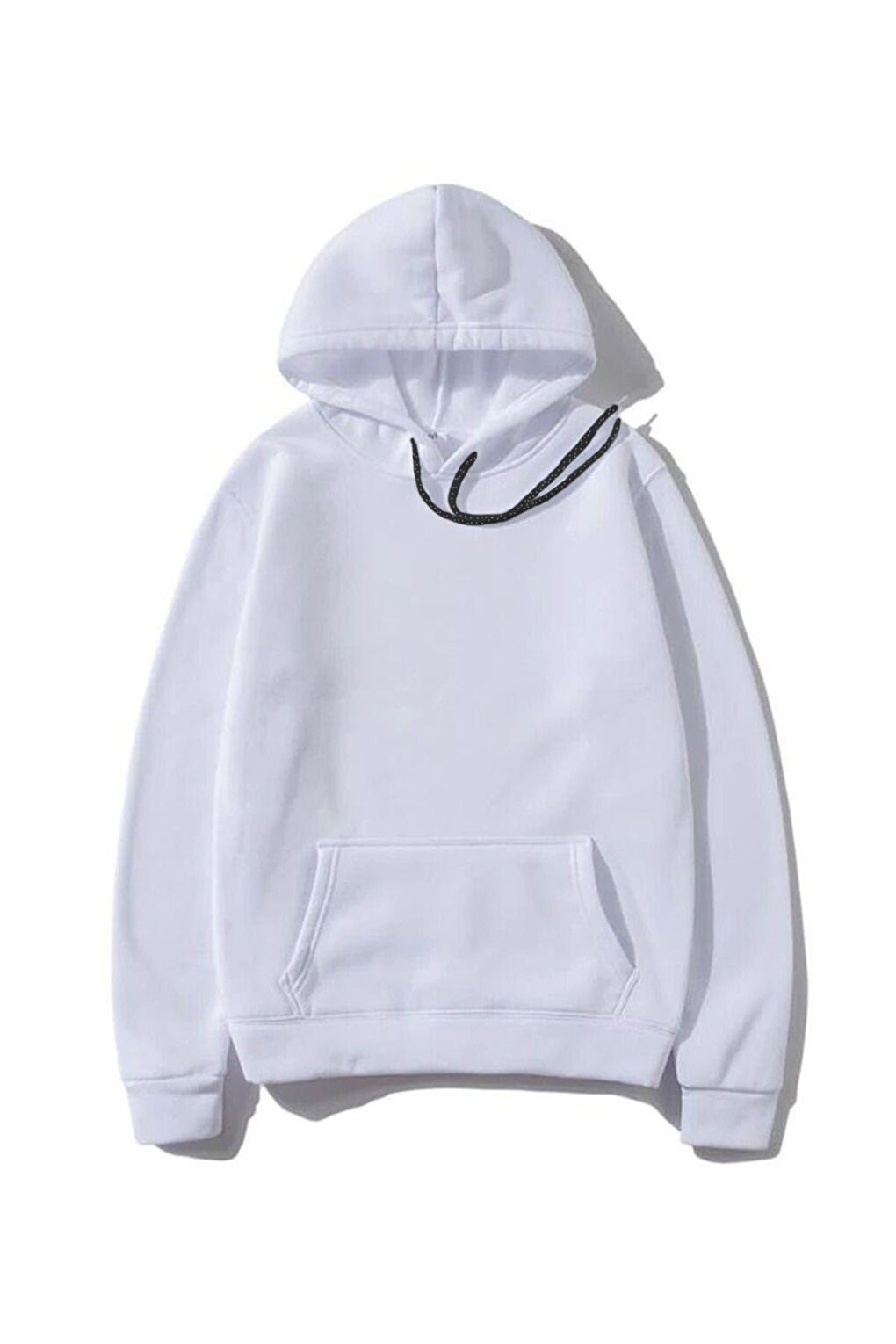 Plain Basic Cotton Unisex Hooded Sweatshirt