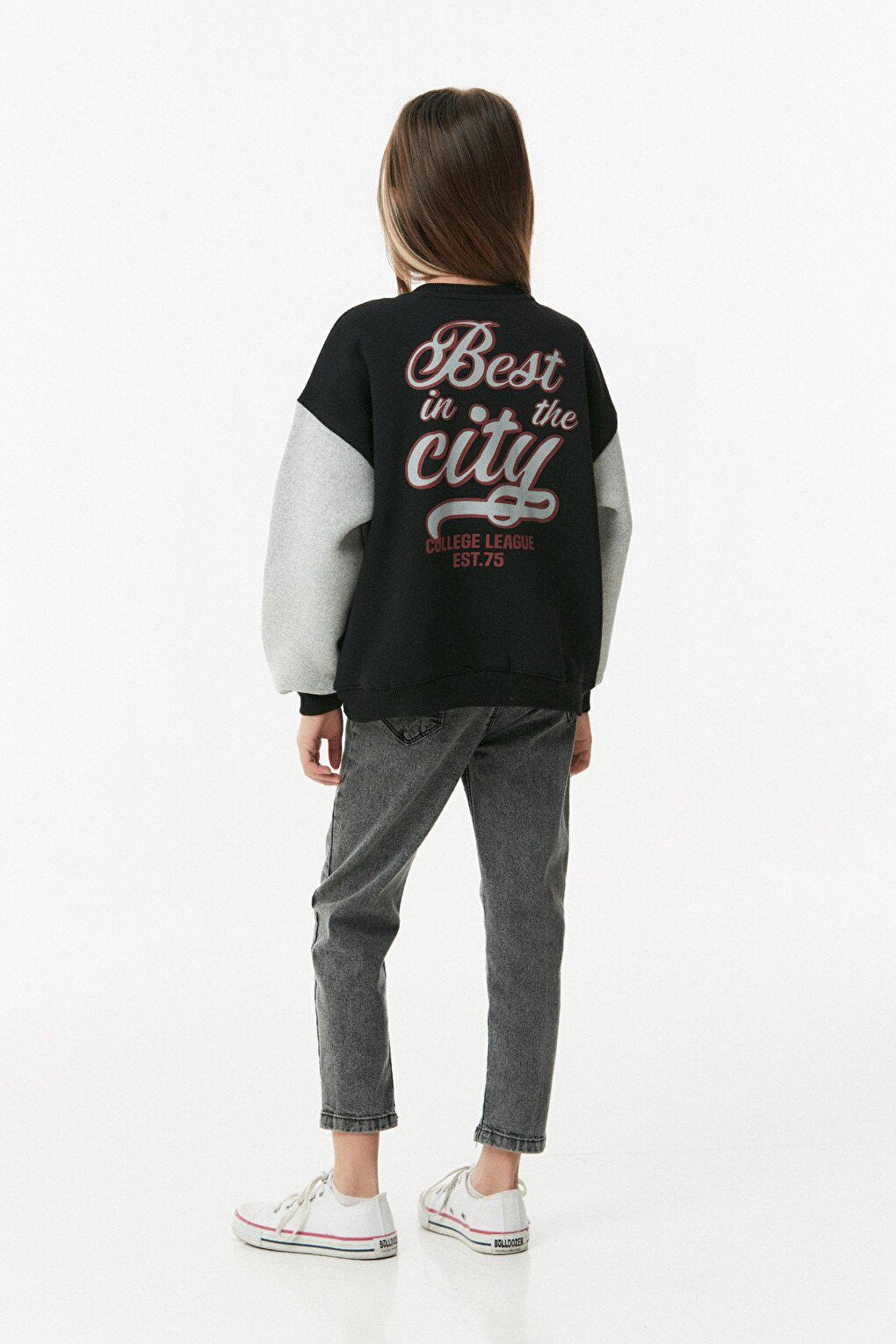 Unisex College Jacket with New York Print