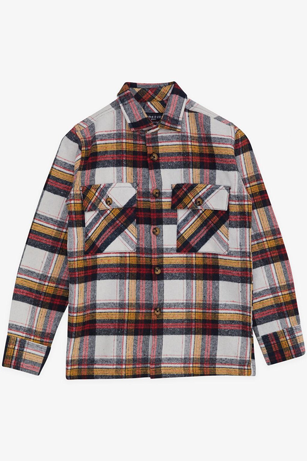 Boy's Lumberjack Shirt Plaid Patterned Mixed Color (Ages 8-14)