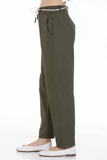 Girl's Waist Corded Gabardine Trousers 9-14 Years LX 254