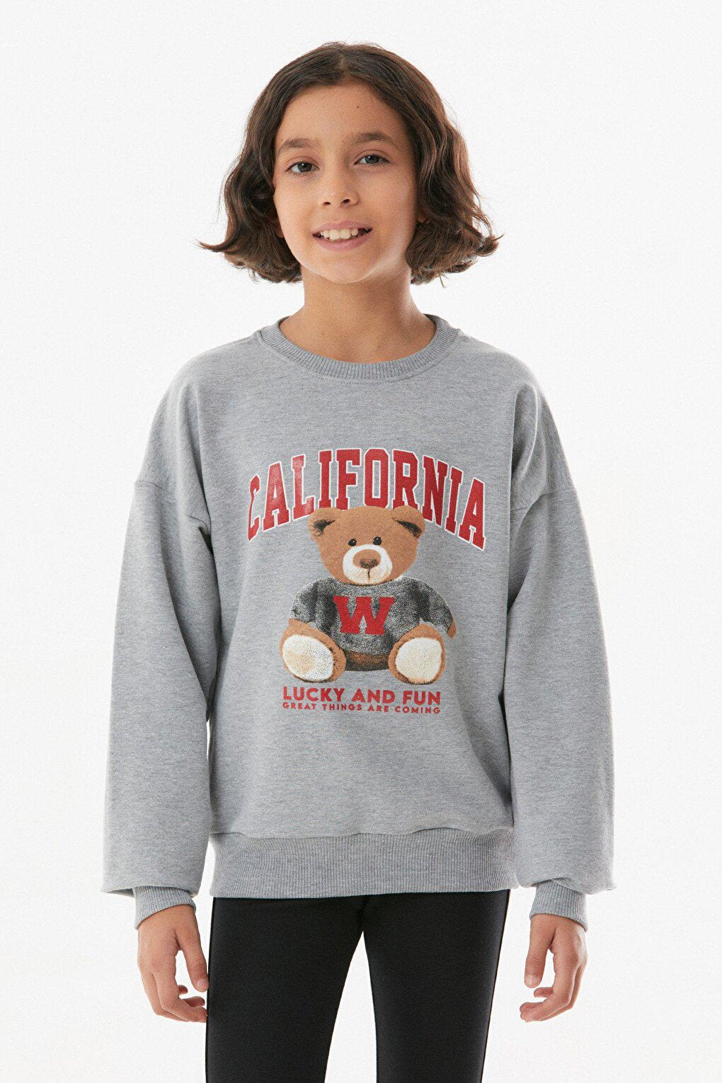 California Printed Girls' Sweatshirt