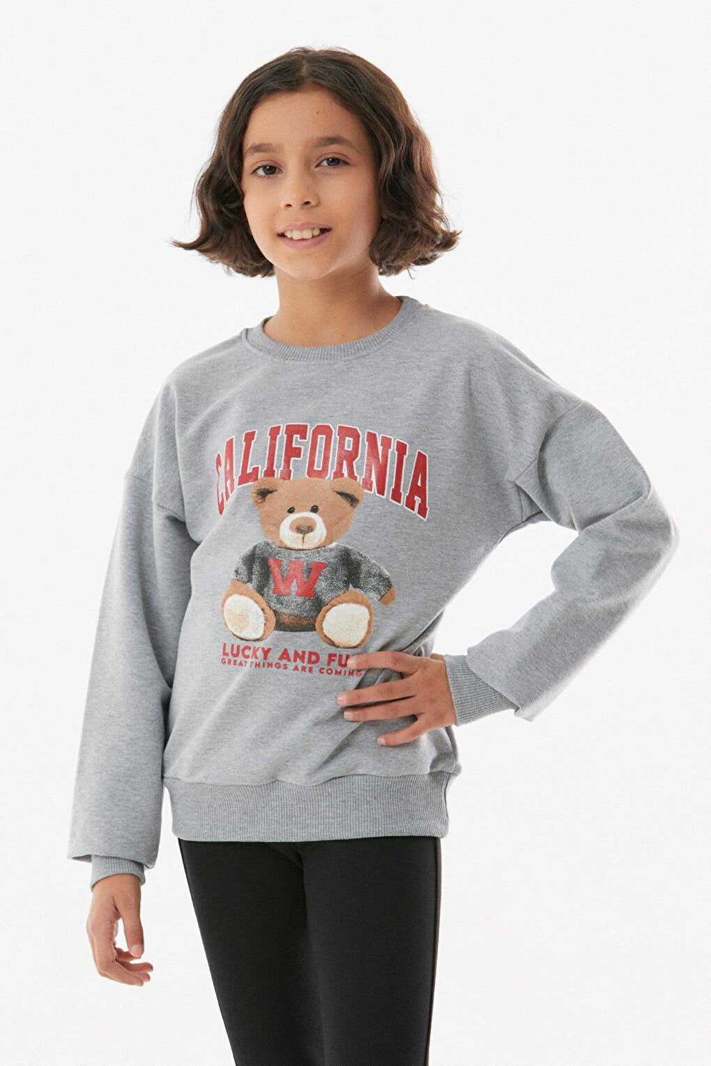 California Printed Girls' Sweatshirt