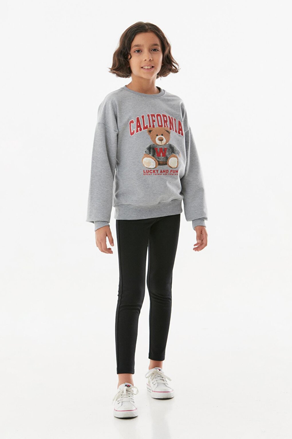 California Printed Girls' Sweatshirt