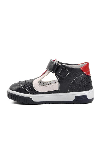 3000-B Navy Blue-White-Red Children's Shoes