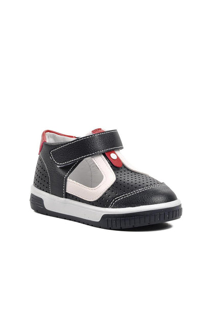 3000-B Navy Blue-White-Red Children's Shoes