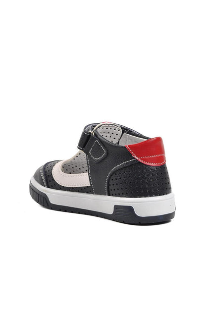 3000-B Navy Blue-White-Red Children's Shoes