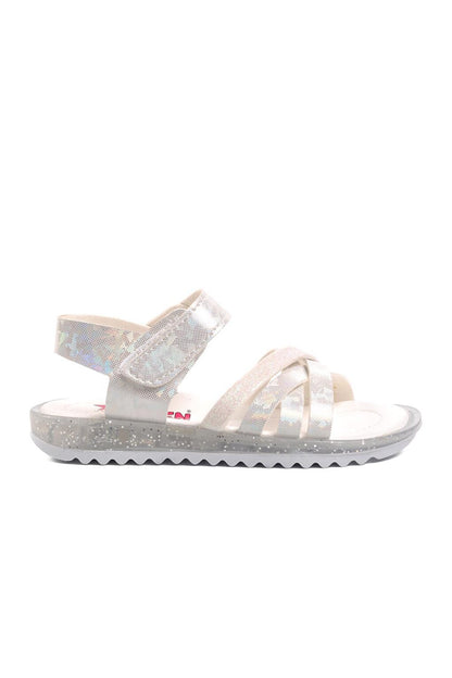 Arz 9000-P White Glitter Girls Sandals