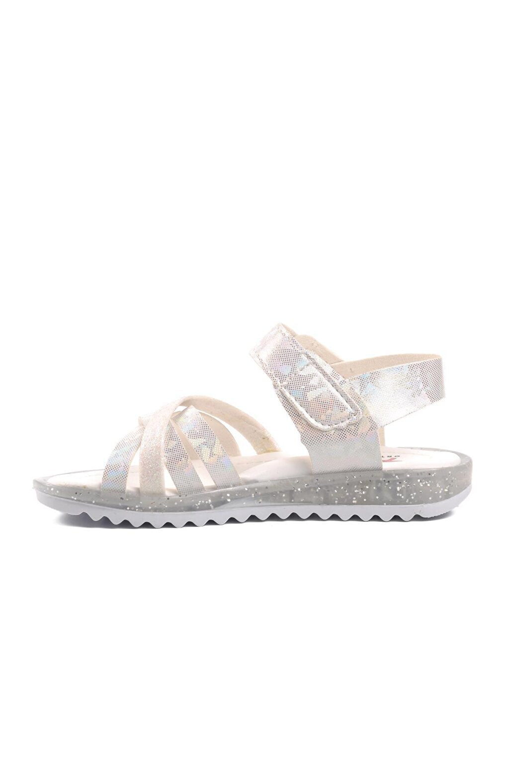 Arz 9000-P White Glitter Girls Sandals