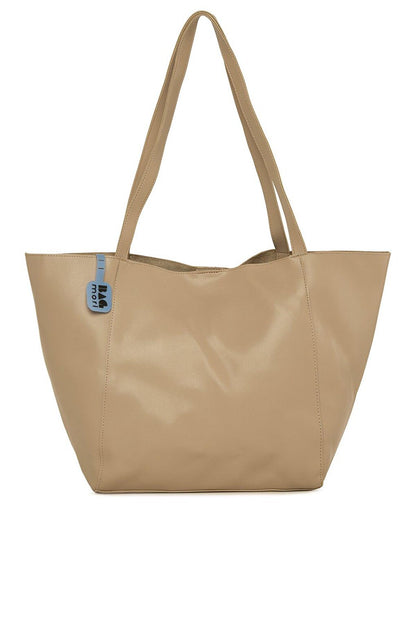 Large Tote Bag with Double Pocket Logo