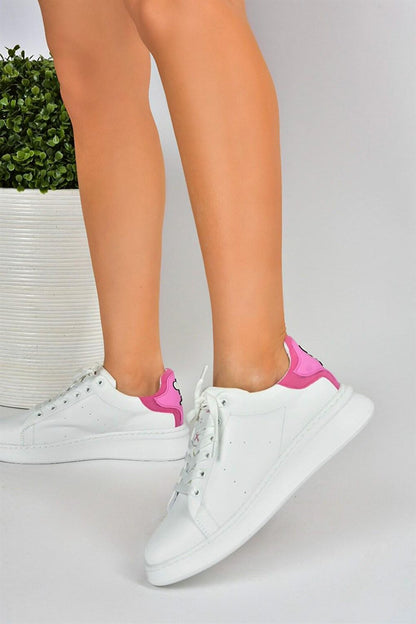 M610275509 White/Pink Women's Sneakers