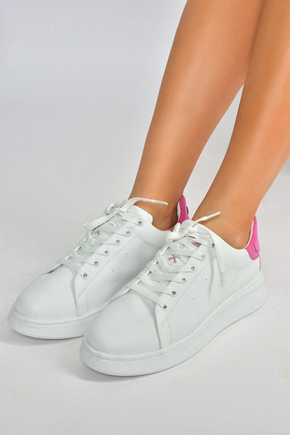 M610275509 White/Pink Women's Sneakers