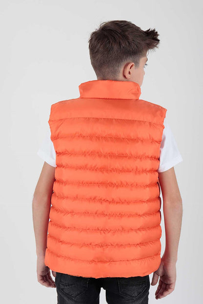 Boy's Hoodless Fashion Trend Puffer Vest Ak215354