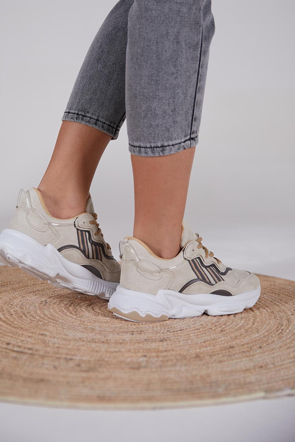 Unisex Beige Sneakers Tb248