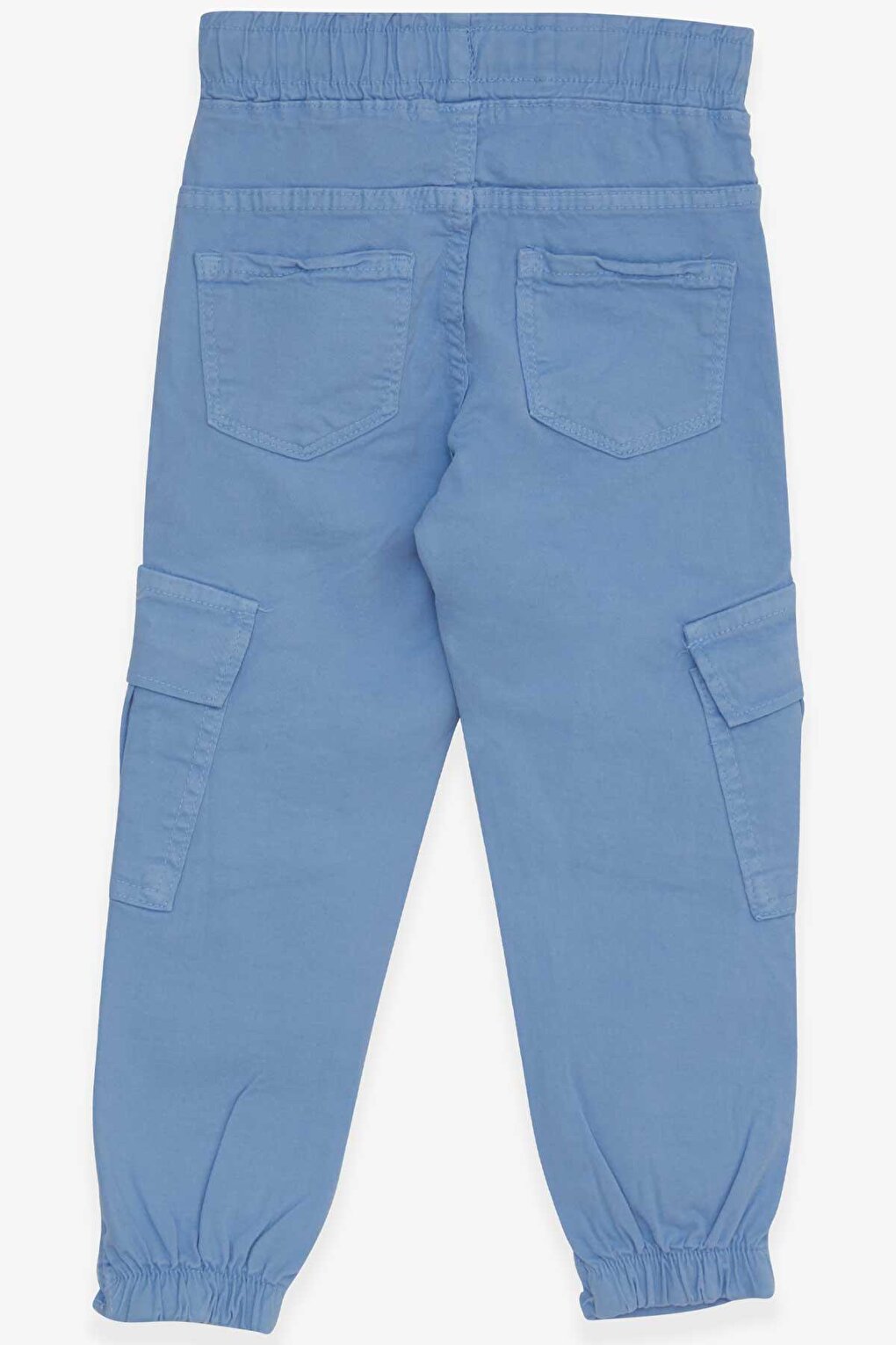 Boy's Trousers with Elastic Waist Pockets Light Blue (3-7 Years