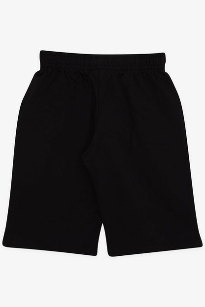 Boy's Capri Embroidered Pocket with Lace Accessory Black (4-9 Years)