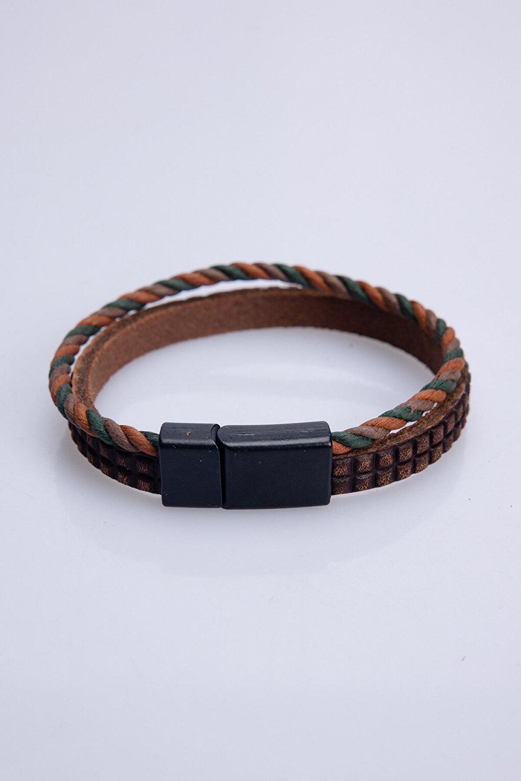 Leather Brown Men's Bracelet