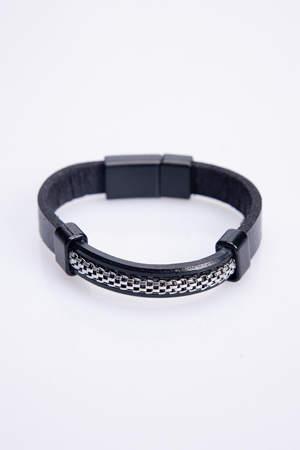 Leather Black Men's Bracelet