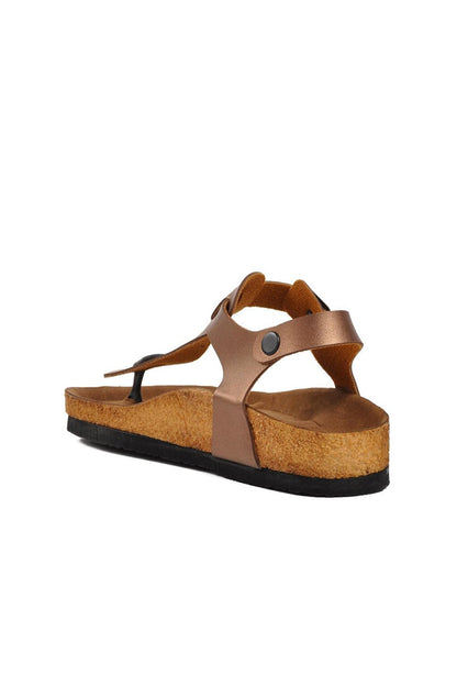 211320-F Copper Girl's Flip Flop Sandals