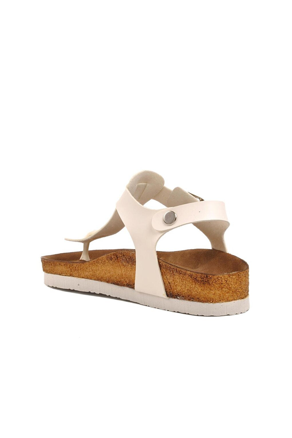 211320-F White Patent Leather Girl's Flip Flop Sandals