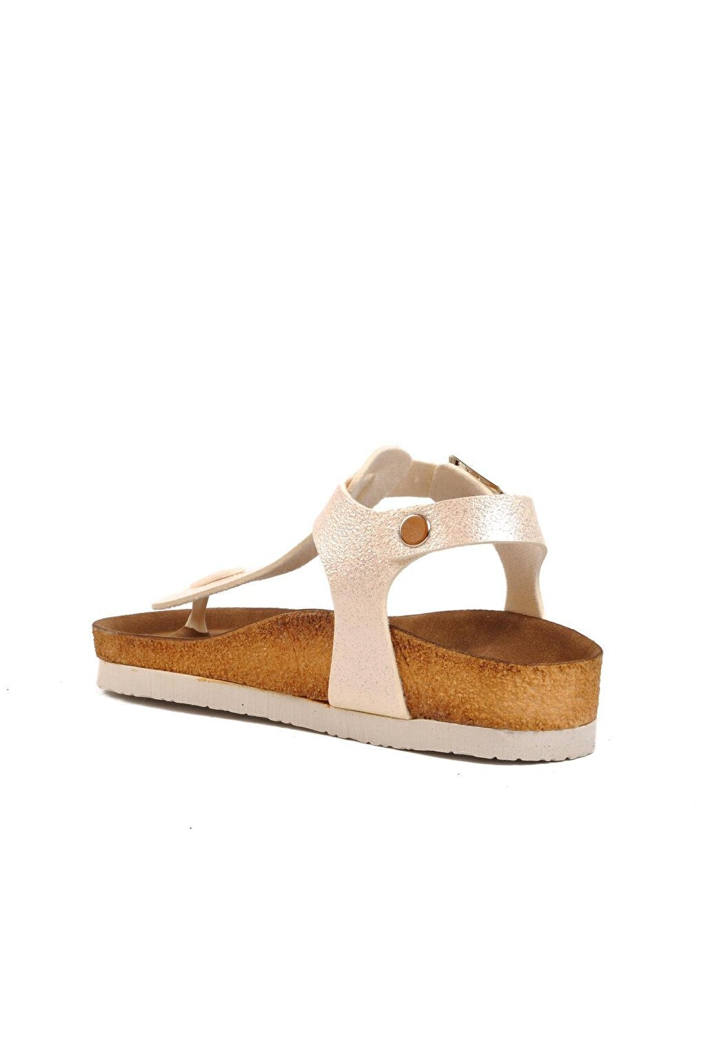 211320-F White Glitter Girl's Flip Flop Sandals