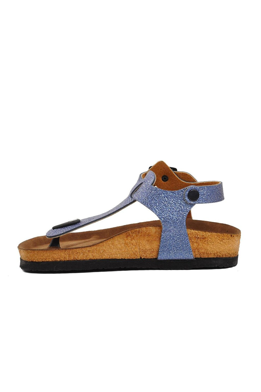 211320-F Blue Glitter Girl's Flip Flop Sandals