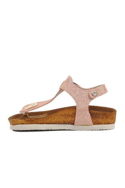 211320-F Pink Glitter Girl's Flip Flop Sandals