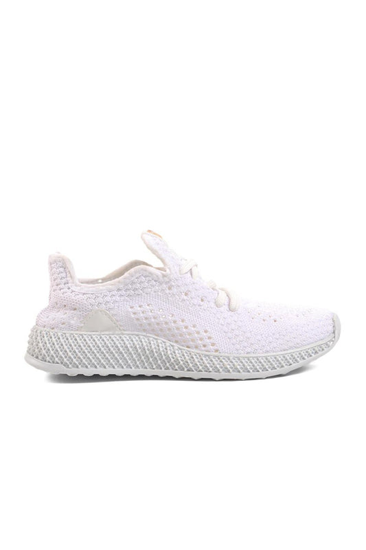 221911-F White Mesh Boy's Sneaker