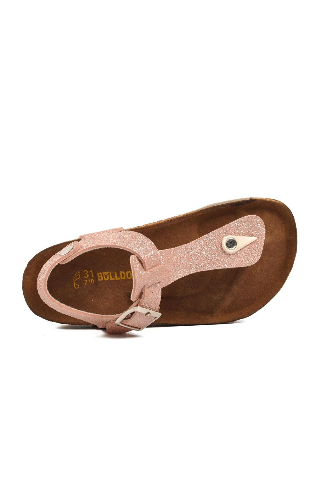 211320-F Pink Glitter Girl's Flip Flop Sandals