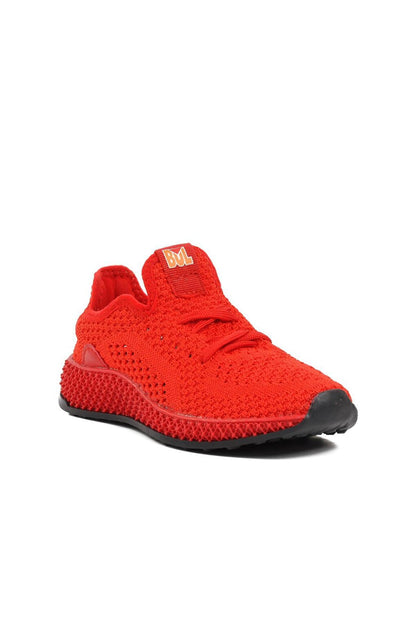 221911-F Red Mesh Boy's Sneaker