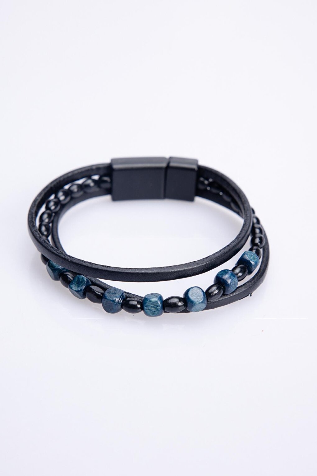 Leather Black Men's Bracelet