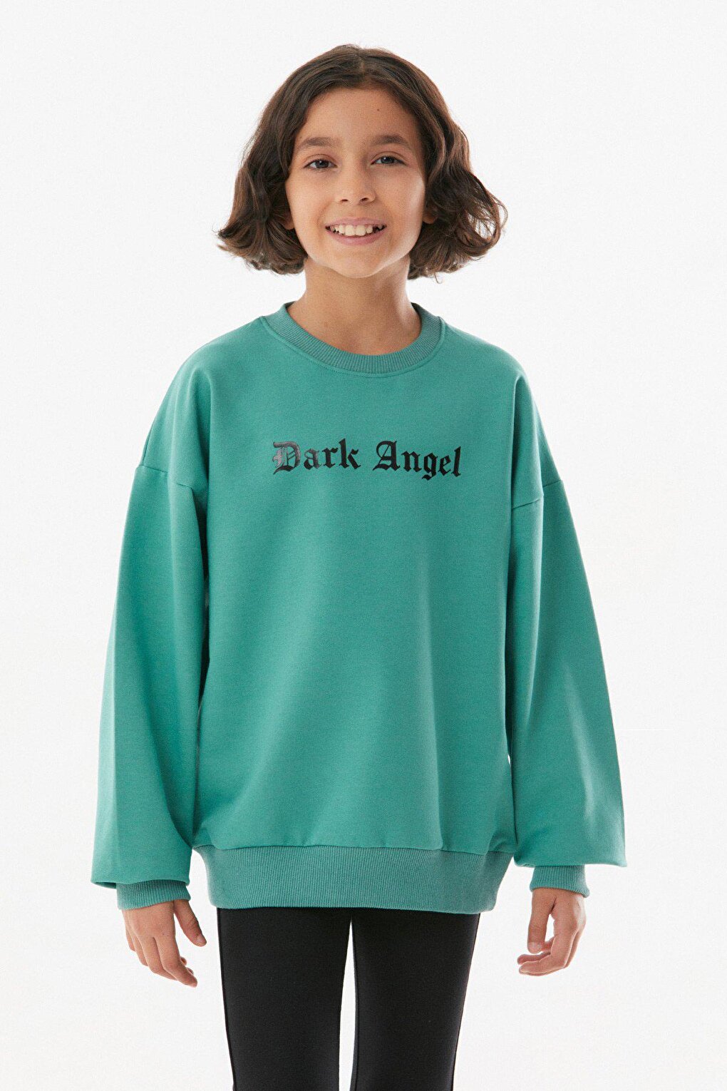 Dark Angel Printed Crew Neck Girl's Sweatshirt