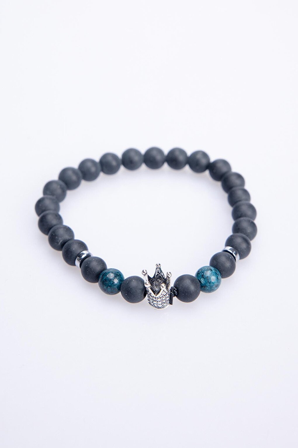 Natural Stone Black Men's Bracelet