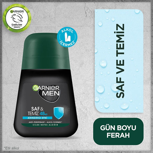 Men Pure and Clean Roll-On Deodorant