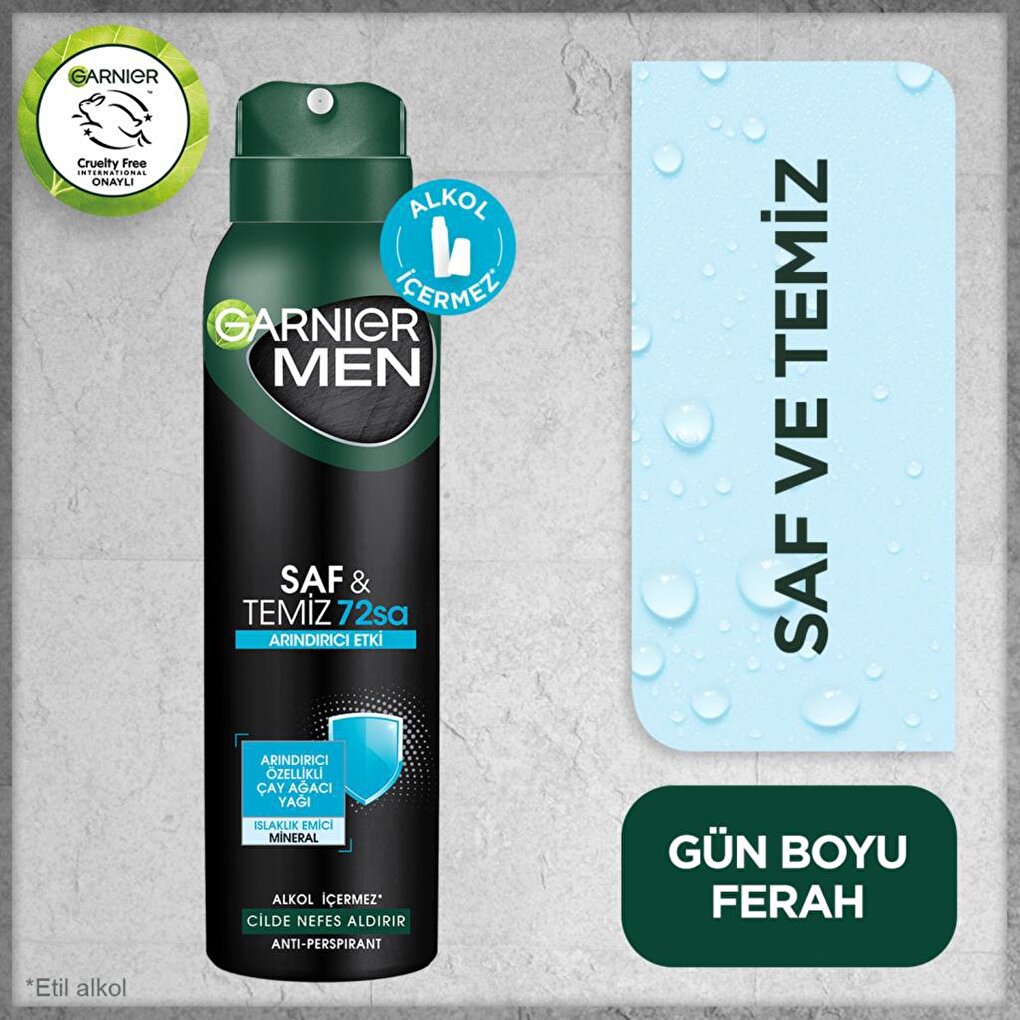 Men Saf &amp; Clean Spray Deodorant