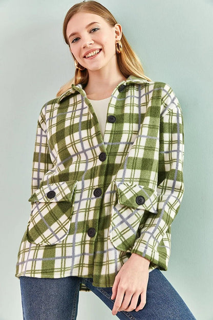 Women's Plaid Patterned Lumberjack Shirt