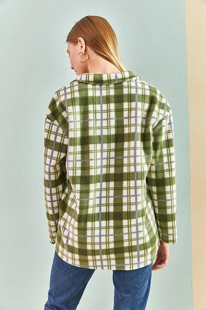 Women's Plaid Patterned Lumberjack Shirt