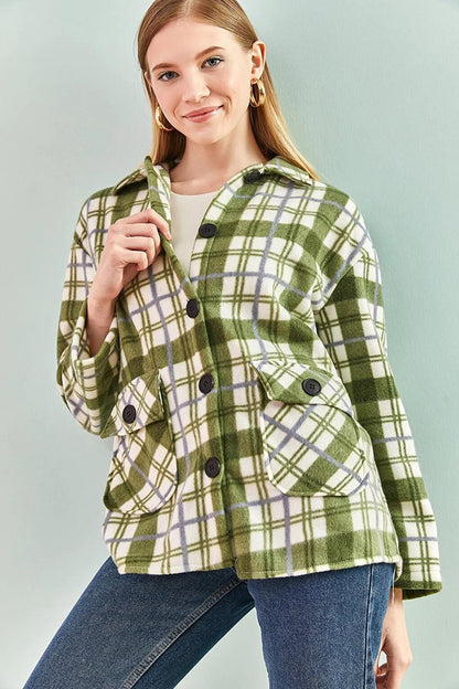 Women's Plaid Patterned Lumberjack Shirt