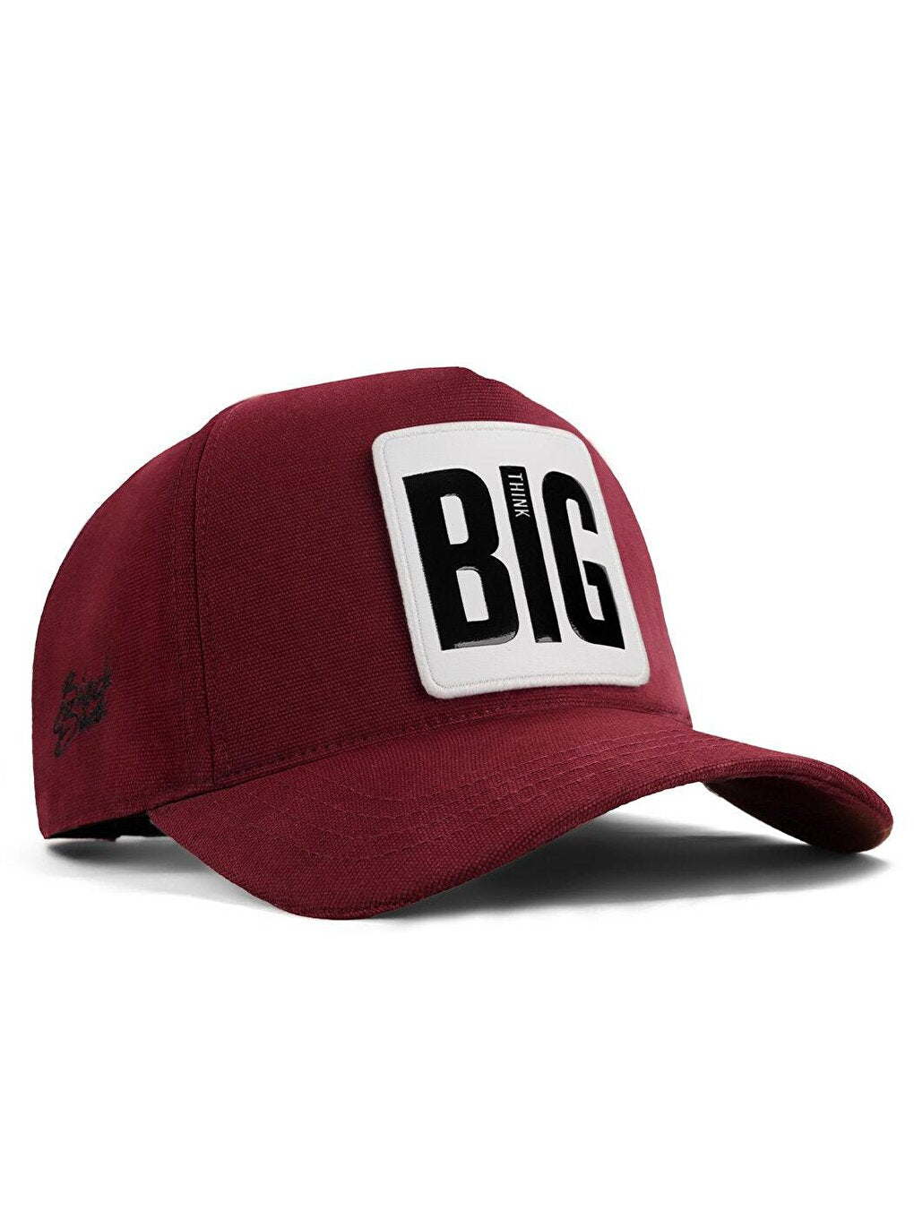 V1 Baseball Big Think - Unisex Claret Red Hat (Cap) with 1 Code Logo