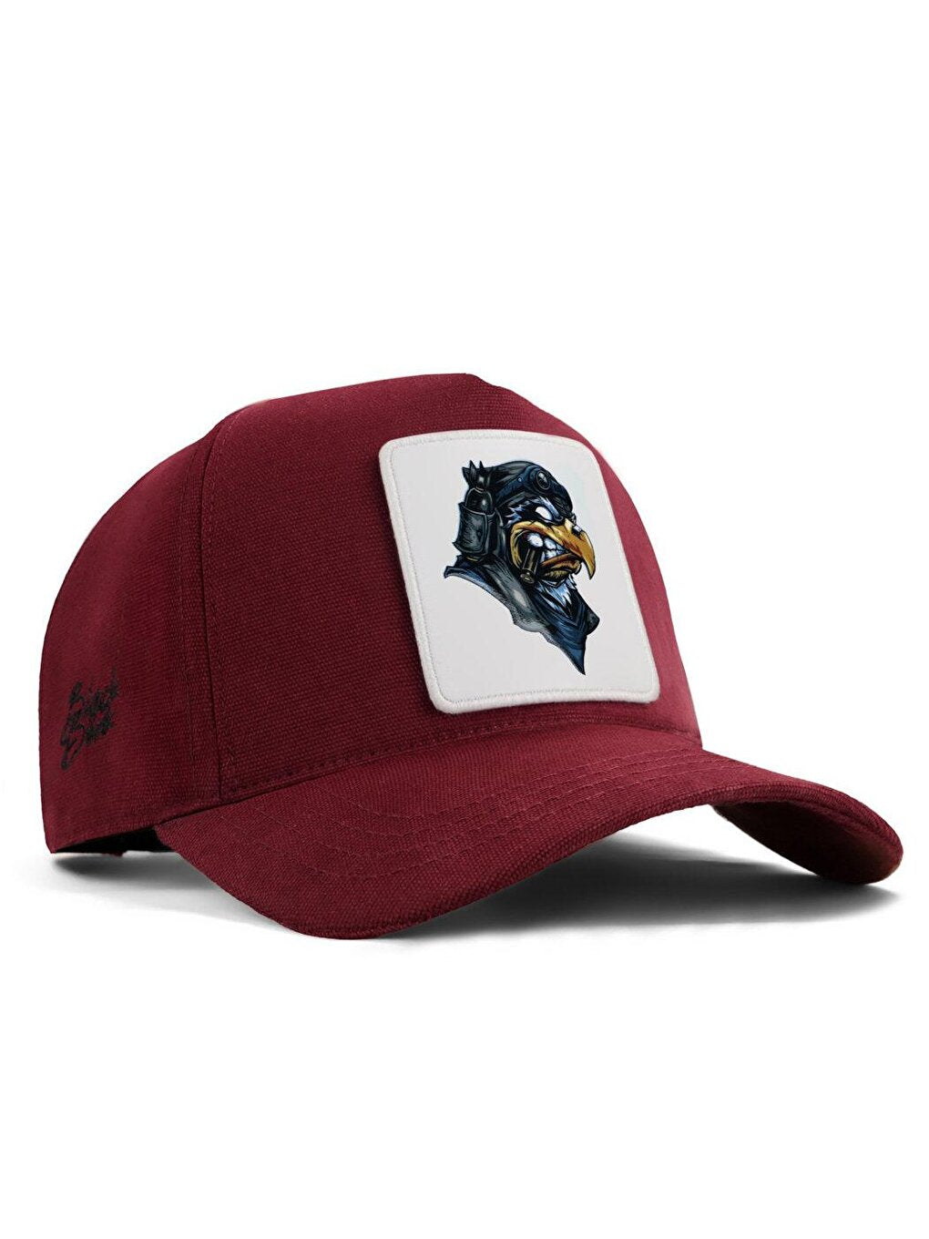 V1 Baseball Eagle - Unisex Claret Red Hat (Cap) with 1 Code Logo