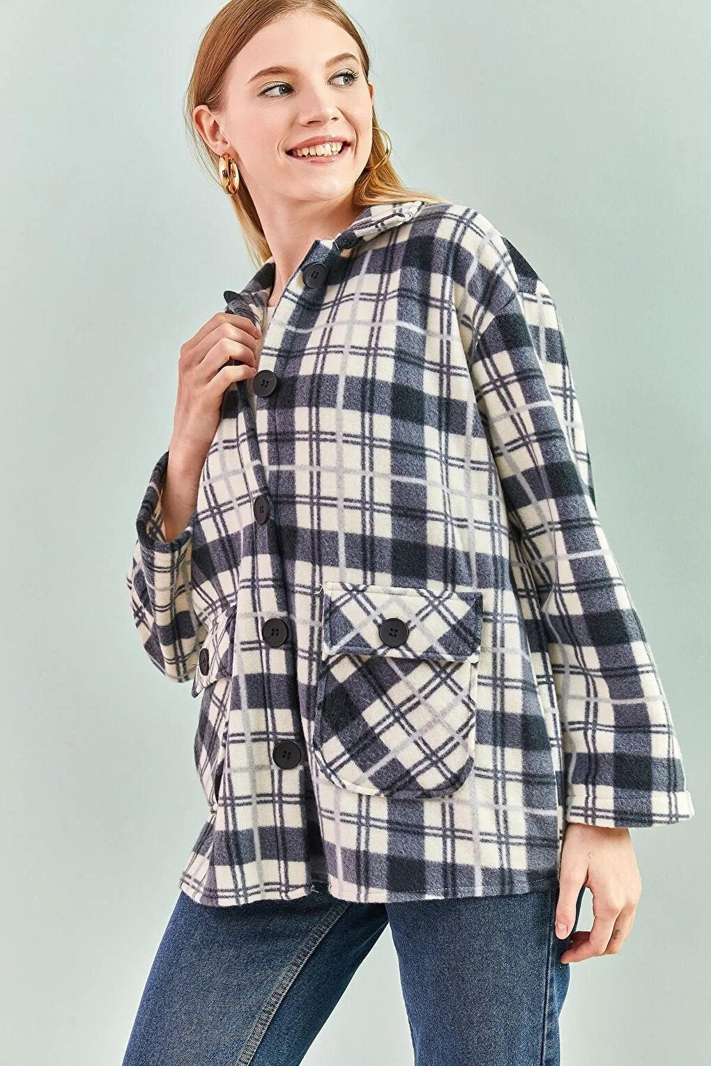 Women's Plaid Patterned Lumberjack Shirt