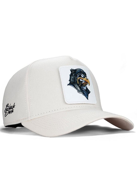 V1 Baseball Eagle - Unisex Beige Hat (Cap) with 1 Code Logo