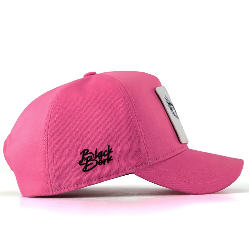 V1 Baseball Bear - Unisex Pink Hat (Cap) with 6 Code Logo