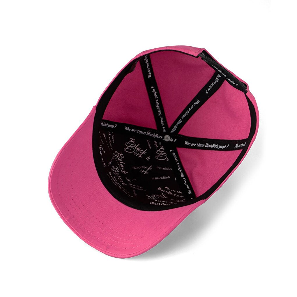 V1 Baseball Bear - Unisex Pink Hat (Cap) with 6 Code Logo