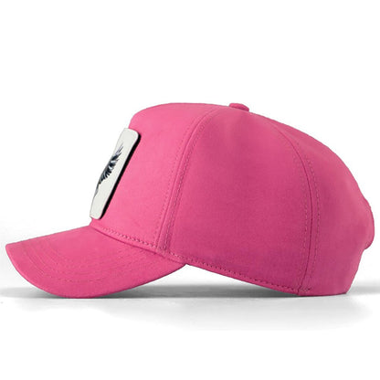 V1 Baseball Bear - Unisex Pink Hat (Cap) with 6 Code Logo