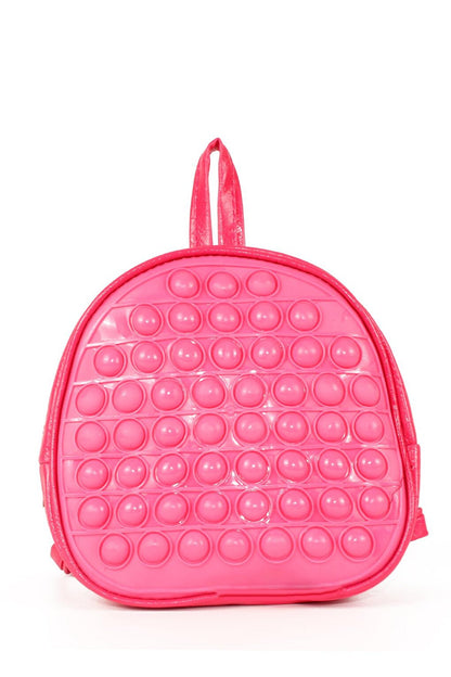 Kids Pop It Push Bubble Kindergarten Backpack with Adjustable Strap 20x20cm 54 Bubbles (60658)