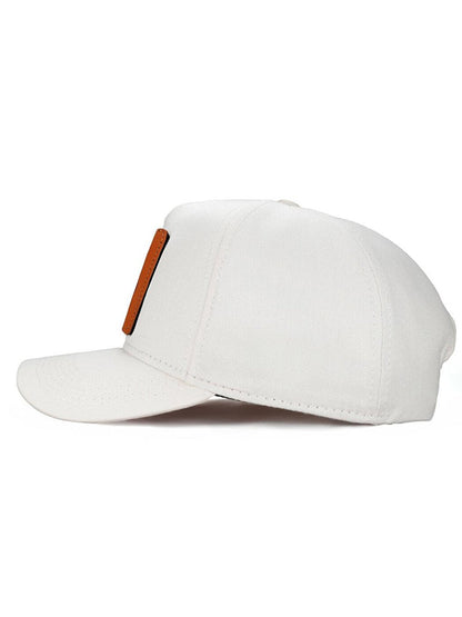 V1 Baseball Turist Ömer - Unisex Beige Hat (Cap) with 2 Code Logo