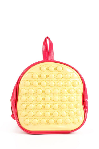 Kids Pop It Push Bubble Kindergarten Backpack with Adjustable Strap 20x20cm 54 Bubbles (60658)