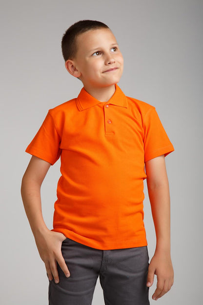 Kids Polo Neck Basic Short Sleeve Boys' T-Shirt