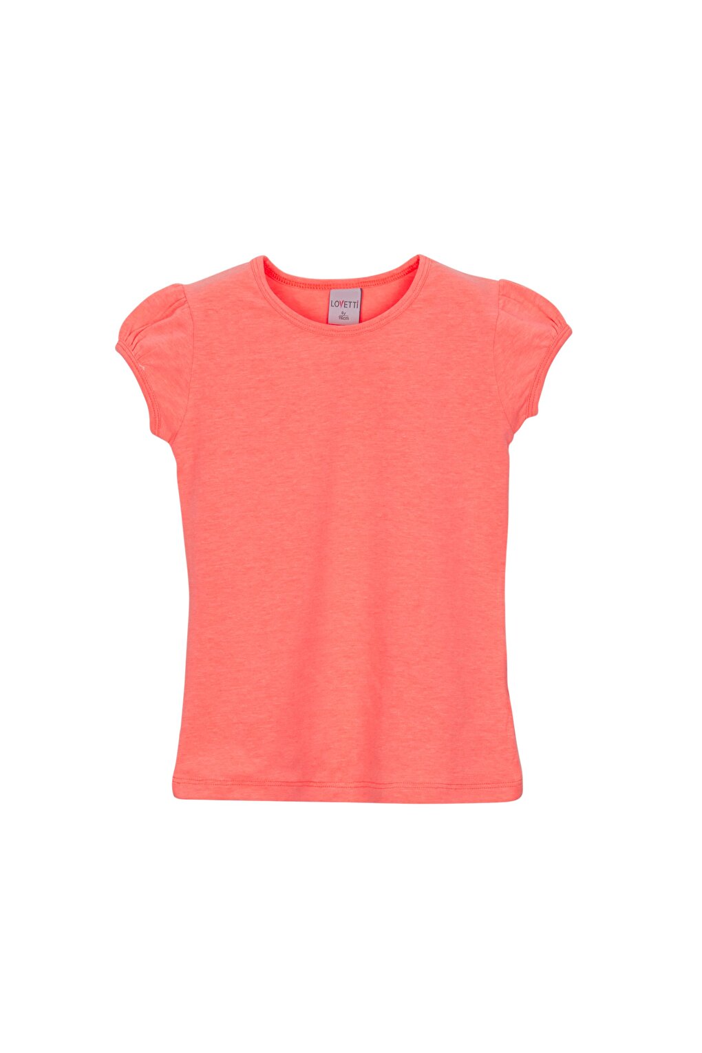 Phosphor Orange Girl's Short Sleeve Basic T-Shirt